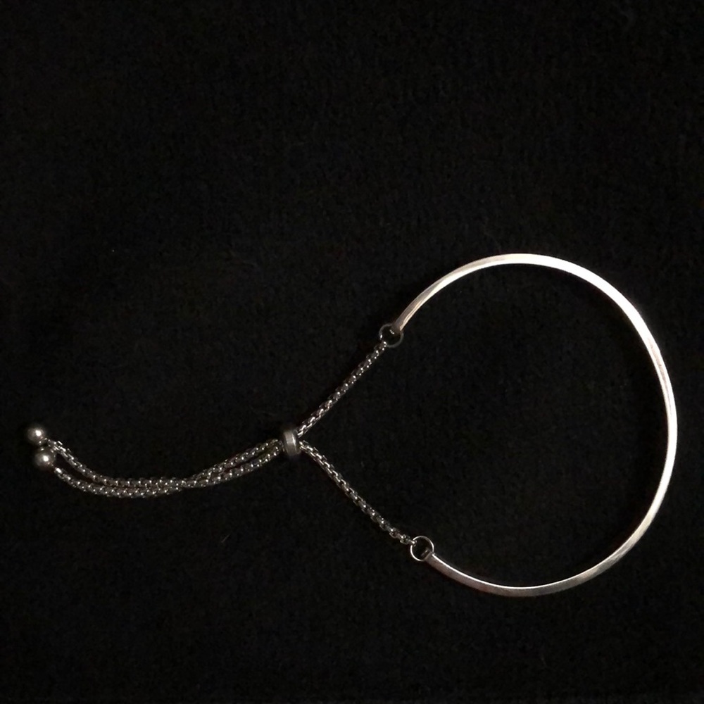 ADORNIA “Curved Bar” Slider Bracelet